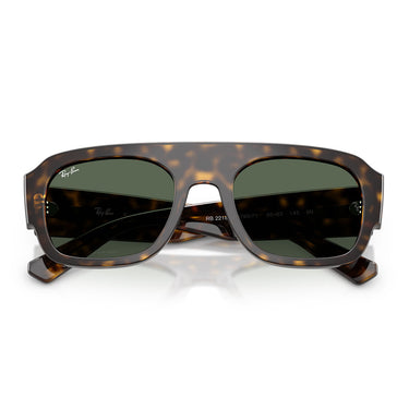 Ray-Ban Okulary Przeciwsłoneczne RB2218 679071 Brązowy/Zielony Unisex 5