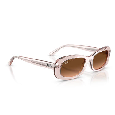 Ray-Ban Occhiali da Sole RB2221 6901A5 Rosa Trasparente/Rosa Sfumato Marrone Donna
