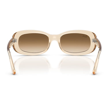 Ray-Ban Occhiali da Sole RB2221 690251 Nude Trasparente/Trasparente Sfumato Marrone Donna