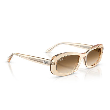 Ray-Ban Occhiali da Sole RB2221 690251 Nude Trasparente/Trasparente Sfumato Marrone Donna