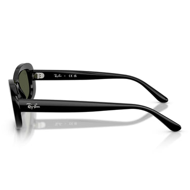 Ray-Ban Sonnenbrille RB2221 901/31 Schwarz/Grün Damen 3