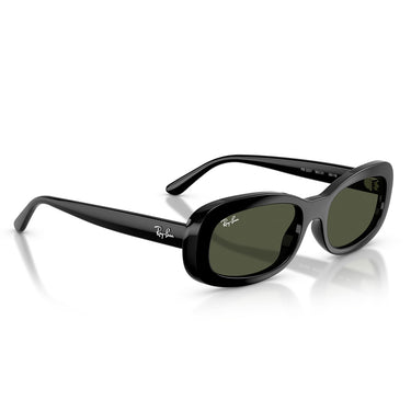 Ray-Ban Sonnenbrille RB2221 901/31 Schwarz/Grün Damen 5