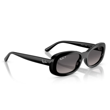 Ray-Ban Okulary Przeciwsłoneczne RB2221 901/M3 Czarny/Szary Gradient Damskie Polaryzacyjne 4