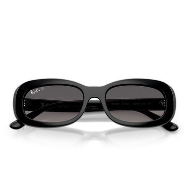 Ray-Ban Okulary Przeciwsłoneczne RB2221 901/M3 Czarny/Szary Gradient Damskie Polaryzacyjne 5
