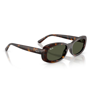 Ray-Ban Sonnenbrille RB2221 902/31 Braun/Grün Damen 4