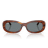 Ray-Ban Lunettes de Soleil RB2221 954/62 Marron Rayé/Bleu Femme