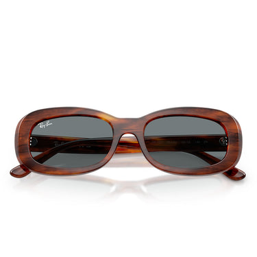 Ray-Ban Sonnenbrille RB2221 954/62 Braun Gestreift/Blau Damen 5