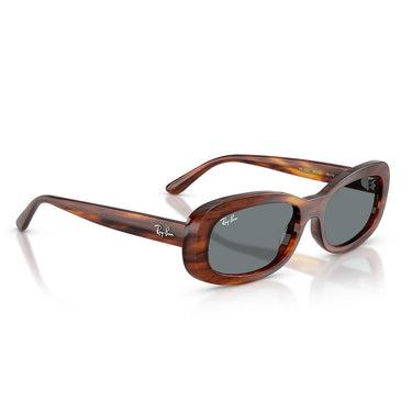 Ray-Ban Sonnenbrille RB2221 954/62 Braun Gestreift/Blau Damen 4