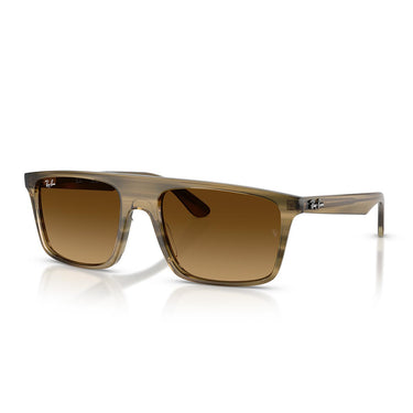 Ray-Ban Occhiali da Sole RB2222 143985 Striato Verde/Marrone Sfumato Unisex 1
