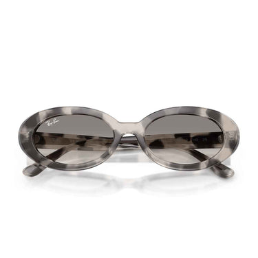 Ray-Ban Occhiali da Sole RB2223 144832 Marrone Grigio Opalino/Trasparente Sfumato Grigio Donna 4