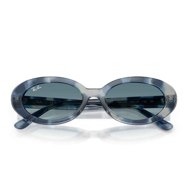 Ray-Ban Occhiali da Sole RB2223 14503M Blu Opaco Striato/Blu Sfumato Grigio Donna 4
