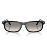Ray-Ban Occhiali da Sole RB2224 901/32 Nero/Trasparente Sfumato Grigio Unisex