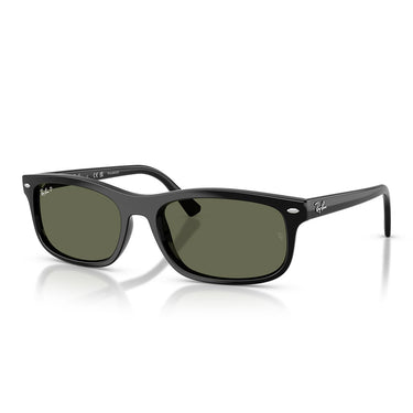 Ray-Ban Occhiali da Sole RB2224 901/58 Nero/Verde Unisex Polarizzati 1