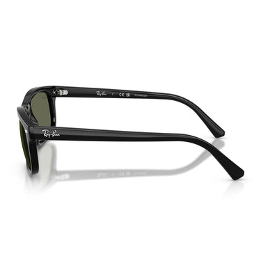 Ray-Ban Occhiali da Sole RB2224 901/58 Nero/Verde Unisex Polarizzati 2