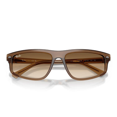 Ray-Ban Occhiali da Sole RB2225 664051 Marrone Chiaro Trasparente/Trasparente Sfumato Marrone Unisex 7