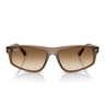 Ray-Ban Occhiali da Sole RB2225 664051 Marrone Chiaro Trasparente/Trasparente Sfumato Marrone Unisex