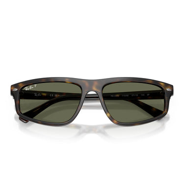 Ray-Ban Occhiali da Sole RB2225 710/58 Marrone/Verde Unisex Polarizzati 5