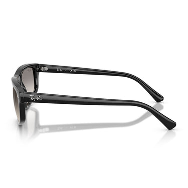 Ray-Ban Occhiali da Sole RB2225 901 32 Nero Trasparente Sfumato Grigio Unisex  3