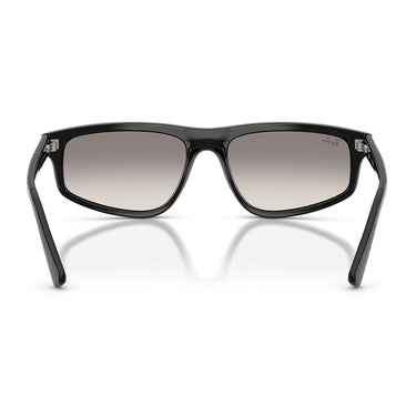 Ray-Ban Occhiali da Sole RB2225 901 32 Nero Trasparente Sfumato Grigio Unisex  4