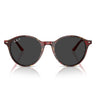 Ray-Ban Occhiali da Sole RB2230 141948 Bernard Rosso Trasparente/Grigio Scuro Unisex Polarizzati