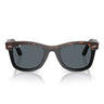 Ray-Ban Lunettes de Soleil RB2240 1441R5 Wayfarer Marron Sur Noir Bleu Unisexe