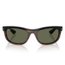 Ray-Ban Occhiali da Sole RB2489 144058 Balorama Nero su Marrone/Verde Unisex Polarizzati