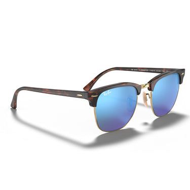 Ray-Ban Gafas de Sol RB3016 114517 Clubmaster Havana/Azul Espejado Unisex 4