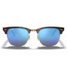 Ray-Ban Gafas de Sol RB3016 114517 Clubmaster Havana/Azul Espejado Unisex