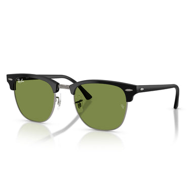 Ray-Ban Occhiali da Sole RB3016 601S4E Clubmaster Nero Opaco Verde Unisex 2
