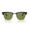 Ray-Ban Occhiali da Sole RB3016 601S4E Clubmaster Nero Opaco Verde Unisex 