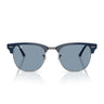 Ray-Ban Occhiali da Sole RB3016 687956 Clubmaster Blu Gunmetal Blu Unisex 