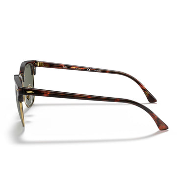 Ray-Ban Okulary Przeciwsłoneczne RB3016 990/58 Clubmaster Żółw/Zielony G-15 Unisex Polaryzowane