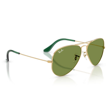 Ray-Ban Okulary Przeciwsłoneczne RB3025 001/4E Aviator Złoto Arista/Zielony Unisex 4