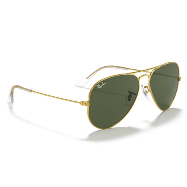 Ray-Ban Okulary Przeciwsłoneczne RB3025 001 Aviator Złoto-Zielone G-15 Unisex 5