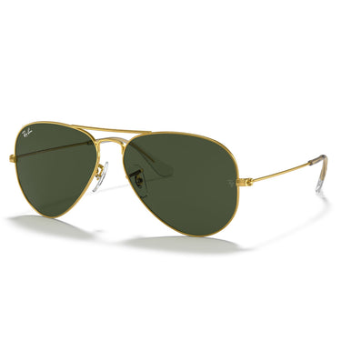 Ray-Ban Okulary Przeciwsłoneczne RB3025 001 Aviator Złoto-Zielone G-15 Unisex 1
