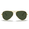 Ray-Ban Gafas de Sol RB3025 001 Aviator Oro-Verde G-15 Unisex