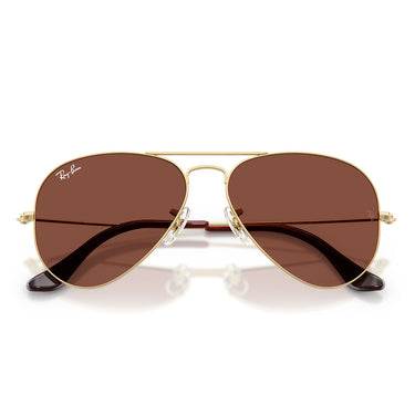 Ray-Ban Okulary Przeciwsłoneczne RB3025 001/C5 Aviator Złoto Arista/Czerwony Unisex 5