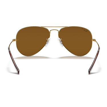 Ray-Ban Okulary Przeciwsłoneczne RB3025 001/57 Aviator Gradient Złoto/Brąz Unisex Polaryzowane 4