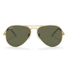 Ray-Ban Occhiali da Sole RB3025 001/58 Aviator Gradient Oro/Verde G-15 Unisex Polarizzati