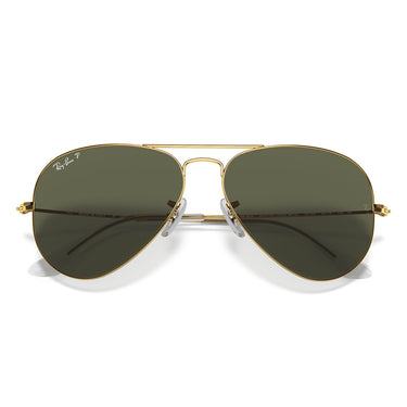 Ray-Ban Okulary Przeciwsłoneczne RB3025 001/58 Aviator Gradient Złoto/Zielony G-15 Unisex Polaryzowane 6