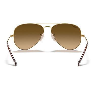 Ray-Ban Okulary Przeciwsłoneczne RB3025 001/M2 Aviator Gradient Złoto/Brązowy Cieniowany Unisex Polaryzowane 4