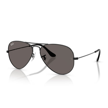 Ray-Ban Occhiali da Sole RB3025 002/B1 Aviator Nero/Grigio Scuro Unisex 1