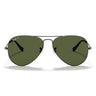 Ray-Ban Okulary Przeciwsłoneczne RB3025 004/58 Aviator Gradient Gunmetal/Zielone G-15 Unisex Polaryzowane