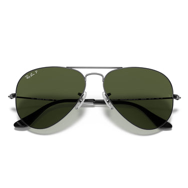 Ray-Ban Okulary Przeciwsłoneczne RB3025 004/58 Aviator Gradient Gunmetal/Verde G-15 Unisex Polaryzowane 6