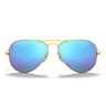 Ray-Ban Okulary Przeciwsłoneczne RB3025 112/4L Aviator Złote/Niebieskie Unisex Polaryzowane