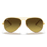 Ray-Ban Okulary Przeciwsłoneczne RB3025 112/85 Aviator Złote/Brązowe Gradientowe Unisex