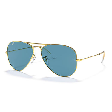 Ray-Ban Okulary Przeciwsłoneczne RB3025 9196S2 Aviator Złoto/Niebieskie Unisex Polaryzowane 2