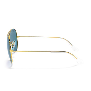 Ray-Ban Okulary Przeciwsłoneczne RB3025 9196S2 Aviator Złoto/Niebieskie Unisex Polaryzowane 3