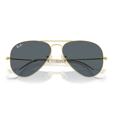 Ray-Ban Occhiali da Sole RB3025 9219R5 Aviator Gradient Oro/Blu Unisex 5