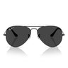 Ray-Ban Occhiali da Sole RB3025 928648 Aviator Nero/Nero Unisex Polarizzati